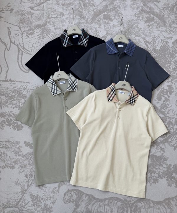 Luxury Burberry Polo Shirt White Cotton Classic Collection