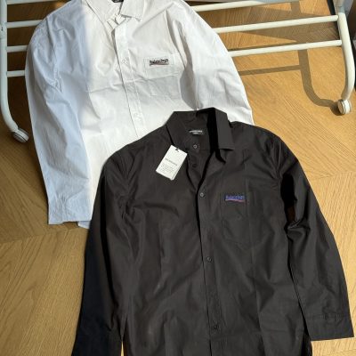 High Quality Balenciaga Long Sleeves Black Embroidered Style