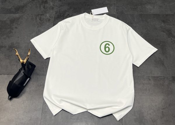Premium Margiela Short-Sleeved Shirt Green Graphic Luxury