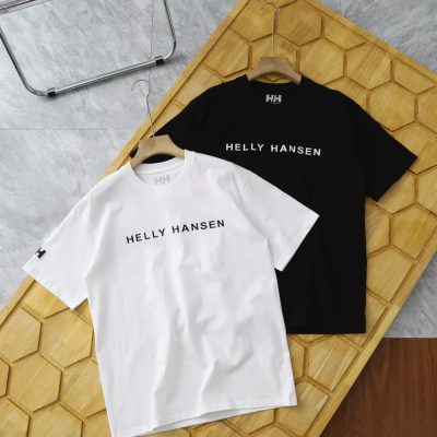 Premium Quality Helly Hansen Short Sleeves White Cotton Classic Luxury