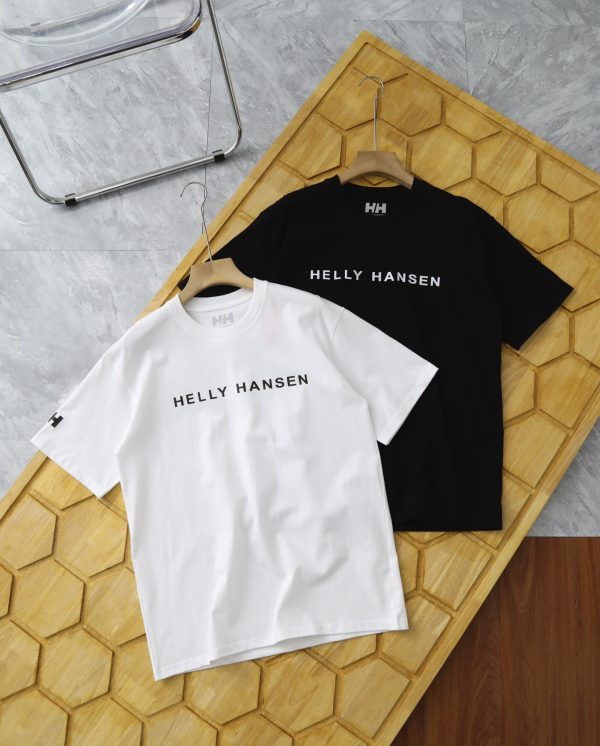 Premium Quality Helly Hansen Short Sleeves White Cotton Classic Luxury