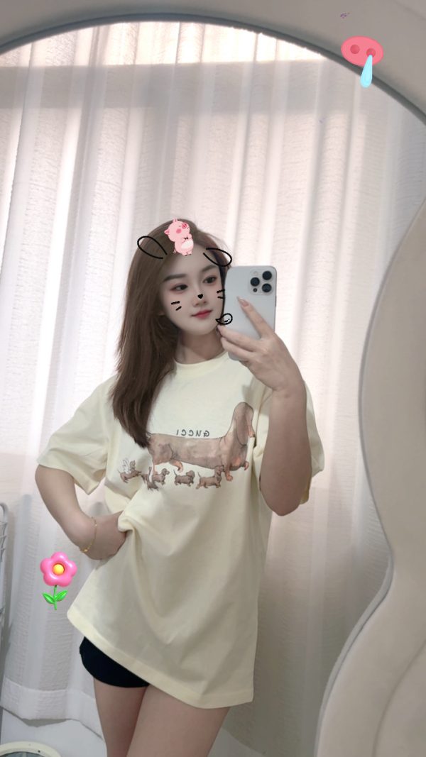 High Quality Gucci Short Sleeves Beige Washed Luxury