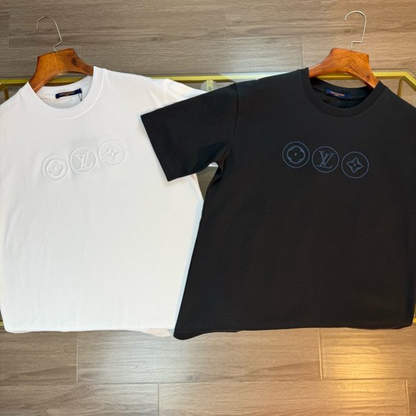Premium Louis Vuitton T-Shirts White Cotton Washed Collection