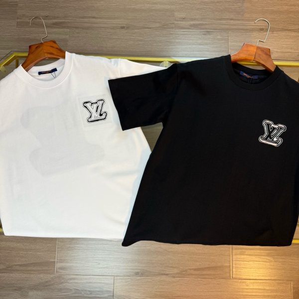 Luxury Louis Vuitton T-Shirts White Cotton Washed Collection