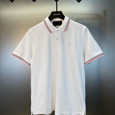 Premium Quality Prada Short-Sleeved Black Embroidered Collection