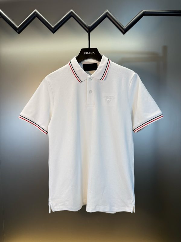 Premium Quality Prada Short-Sleeved Black Embroidered Collection