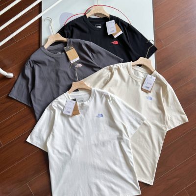 Best Selling The North Face Short Sleeves White Cotton Breathable Style