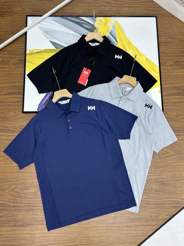Premium Quality Helly Hansen Short-Sleeved Shirt Gray Silk Casual Collection