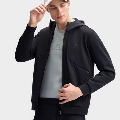 Premium Fila Jackets Black Casual Collection
