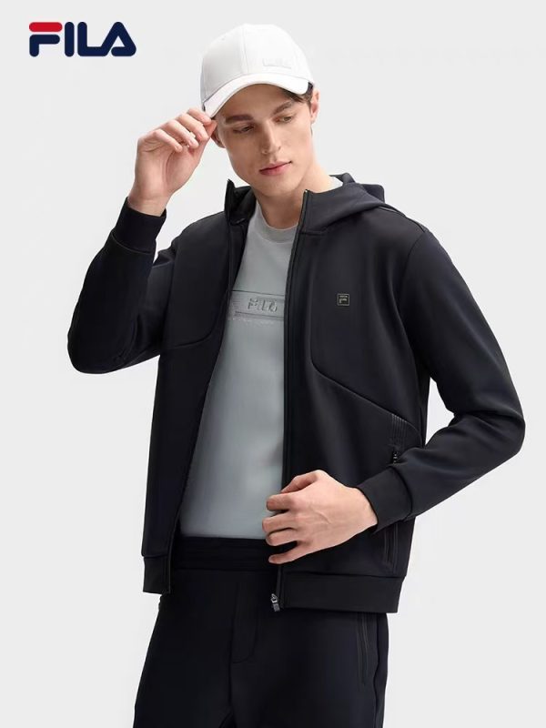 Premium Fila Jackets Black Casual Collection