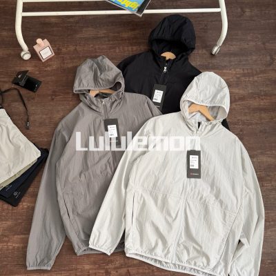 Premium Lululemon Sun Protection Clothing Black Breathable Style
