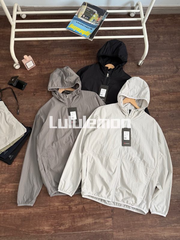 Premium Lululemon Sun Protection Clothing Black Breathable Style