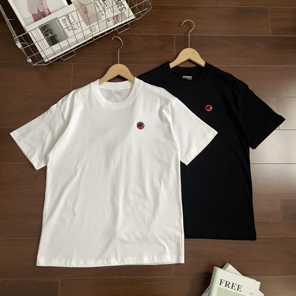 Premium Mammut Short Sleeves Red Cotton Classic Luxury