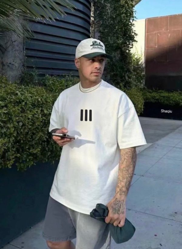 High Quality Fear Of God Short Sleeves Black Cotton Print Luxury