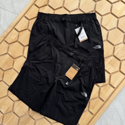 Premium Quality The North Face Shorts Black Polyester Plaid Collection