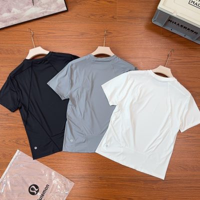 High Quality Lululemon Short Sleeves Black Classic Style