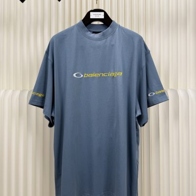 Premium Balenciaga Short Sleeves Yellow Cotton Classic Collection