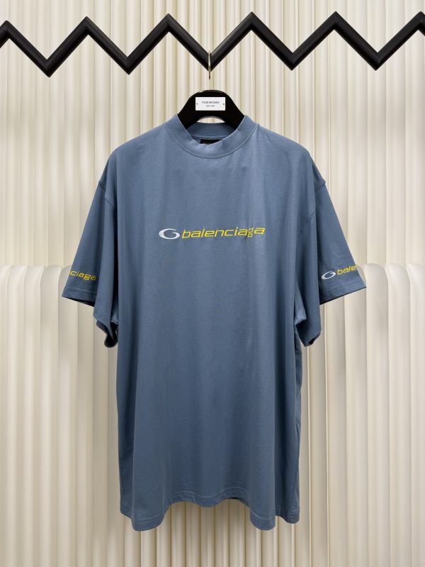 Premium Balenciaga Short Sleeves Yellow Cotton Classic Collection
