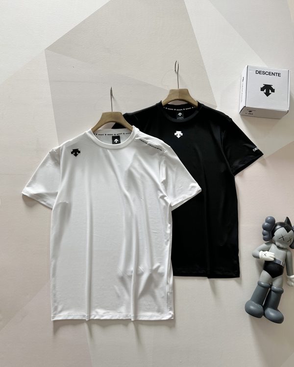 Luxury Descente Short Sleeves Black Logo Collection