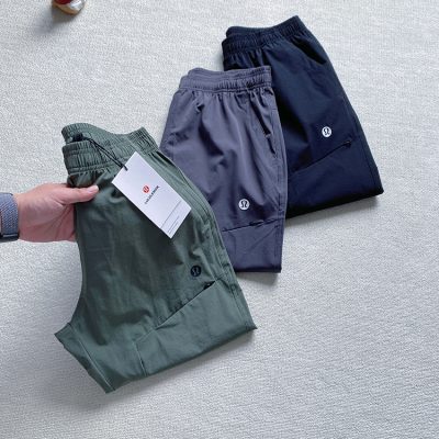 High Quality Lululemon Trousers Black Nylon Casual Style