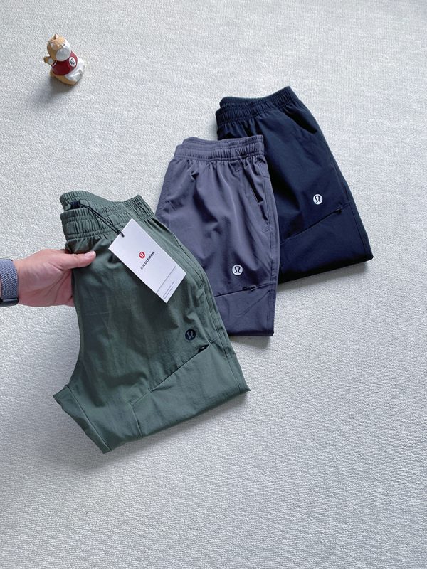 High Quality Lululemon Trousers Black Nylon Casual Style