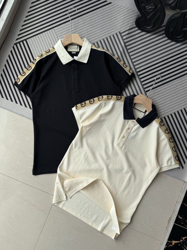 Premium Gucci Short-Sleeved Shirts Black Cotton Collection