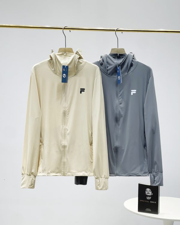 High Quality Fila Jackets Tan Silk Solid Collection