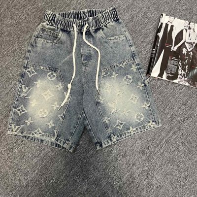 High Quality Louis Vuitton Shorts Denim Monogram Collection