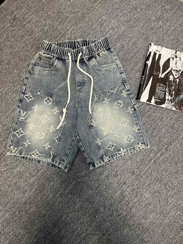 High Quality Louis Vuitton Shorts Denim Monogram Collection