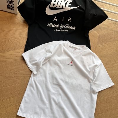 Best Selling Jordan Short-Sleeved T-Shirts Black Embroidery Style