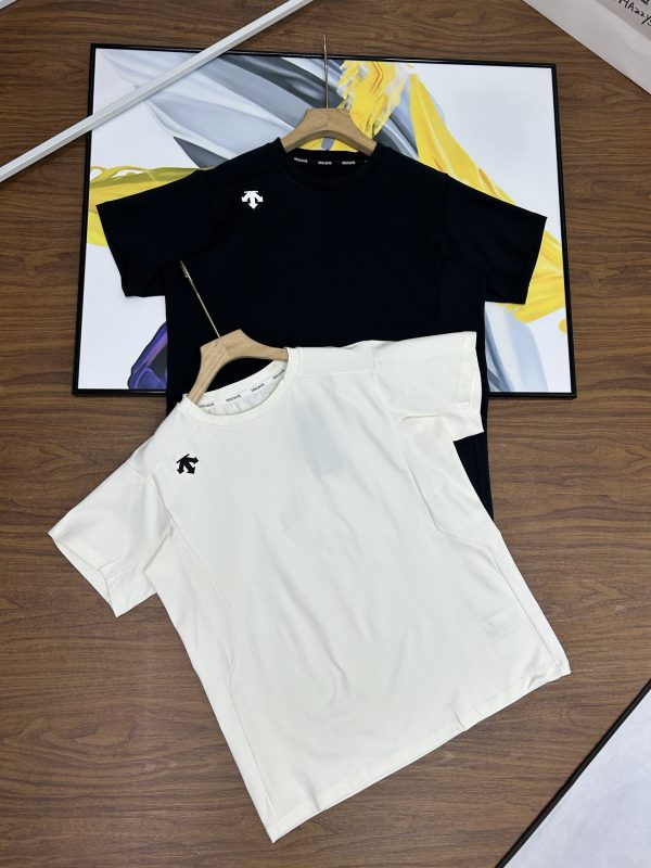 Best Selling Descente Short Sleeves Black Casual Style