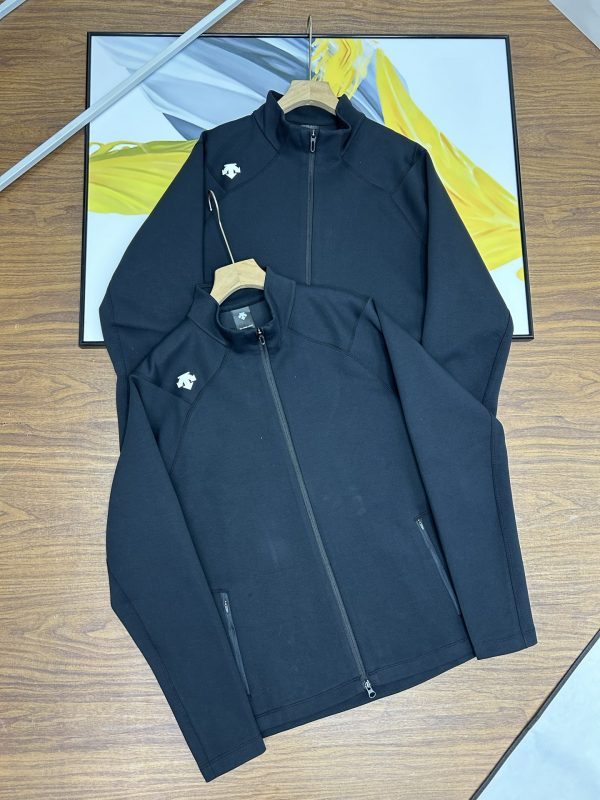 Premium Descente Coats Black Knit Classic Luxury