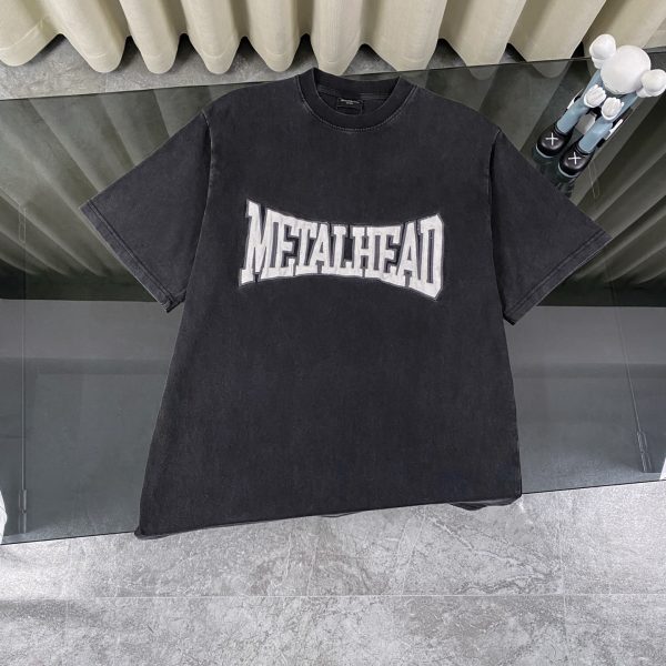 Best Selling Balenciaga Short Sleeves Black Cotton Washed Style