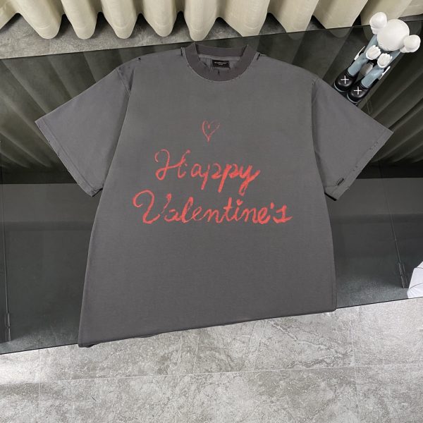 High Quality Balenciaga Short Sleeves White Cotton Breathable Luxury