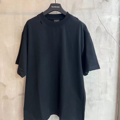 Best Selling Balenciaga Short Sleeves Red Cotton Classic Style
