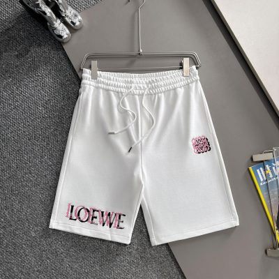 Luxury Loewe Shorts Black Logo Luxury