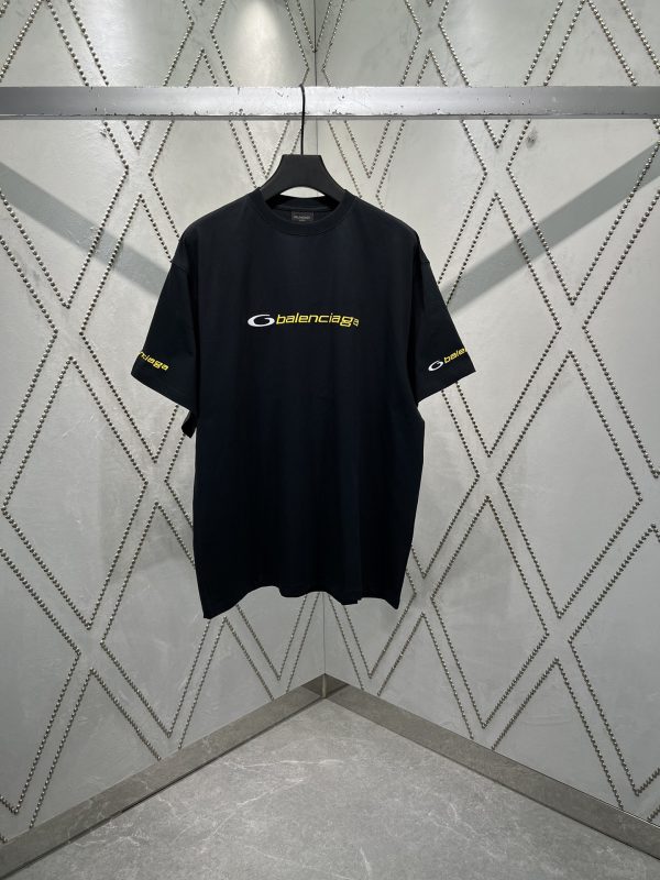 Premium Quality Balenciaga Short Sleeves Yellow Cotton Classic Style