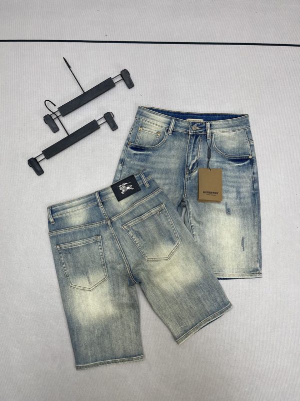 Luxury Burberry Shorts Denim Casual Luxury
