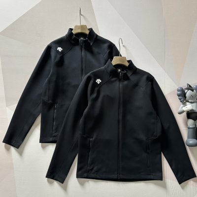 Premium Quality Fila Jackets Black Knit Casual Luxury