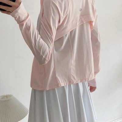 High Quality Lululemon Sun Protection Clothing White Silk Breathable Collection