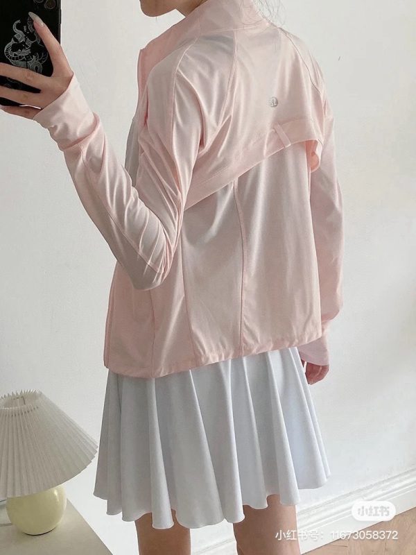High Quality Lululemon Sun Protection Clothing White Silk Breathable Collection