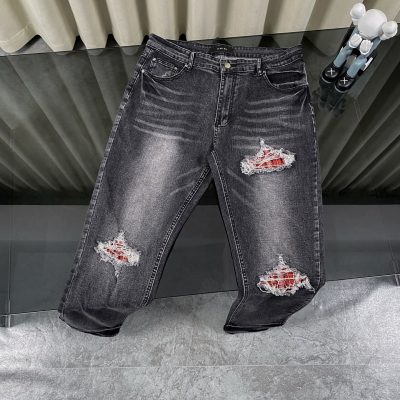 Premium Quality Ami Pants Denim Distressed Luxury