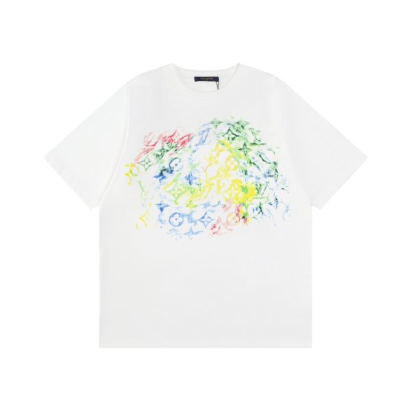 High Quality Louis Vuitton Short Sleeves Cotton Print Collection