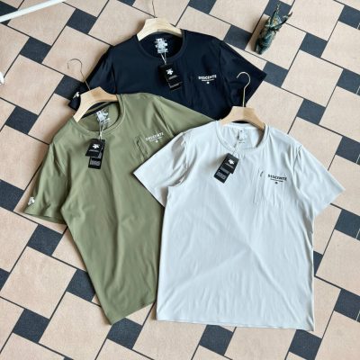 Premium Descente Short Sleeves Black Nylon Classic Luxury