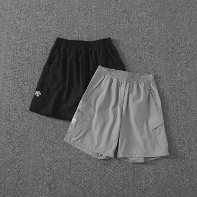 Premium Quality Descente Shorts Black Linen Urban Luxury