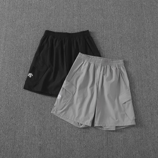 Premium Quality Descente Shorts Black Linen Urban Luxury