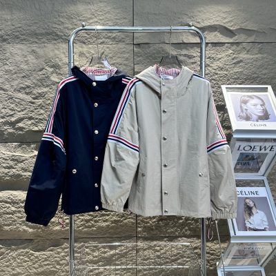 Luxury Thom Browne Jackets Red Classic Collection