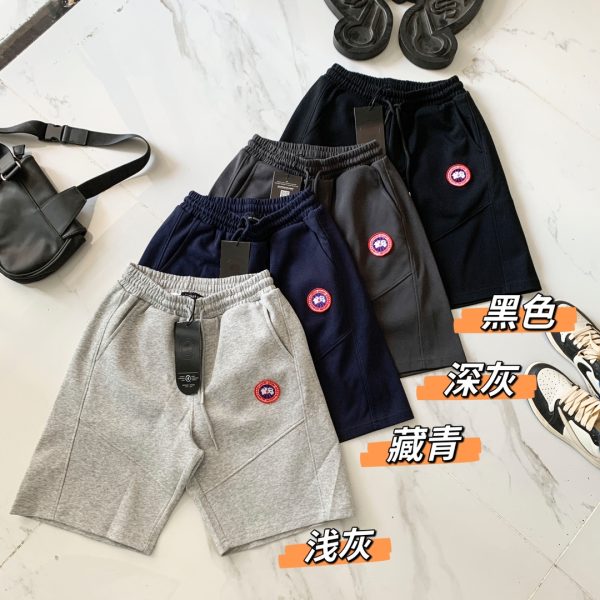 Premium Quality Canada Goose Shorts Black Cotton Casual Style