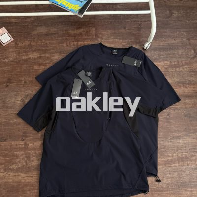 Premium Quality Oakley Short-Sleeved Shirts Navy Breathable Luxury