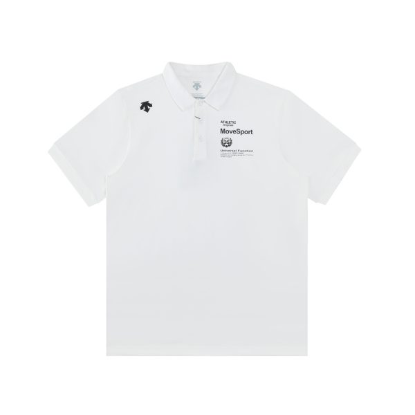 High Quality Descente Short-Sleeved T-Shirts Navy Silk Casual Luxury